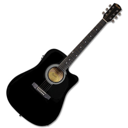 SQUIER SA-105CE DREADNOUGHT Black | Disalvatoremusicstore.it