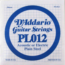 SINGL PLAIN STEEL 012 | Disalvatoremusicstore.it