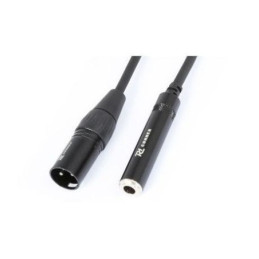 AG6992 Cable Converter XLR Male - 6,3 Mono Female 0,15m | Disalvato...