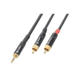 AG7036 Cable 3.5 Stereo Jack – 2 x RCA Male 3,0m | Disalvatoremusic...