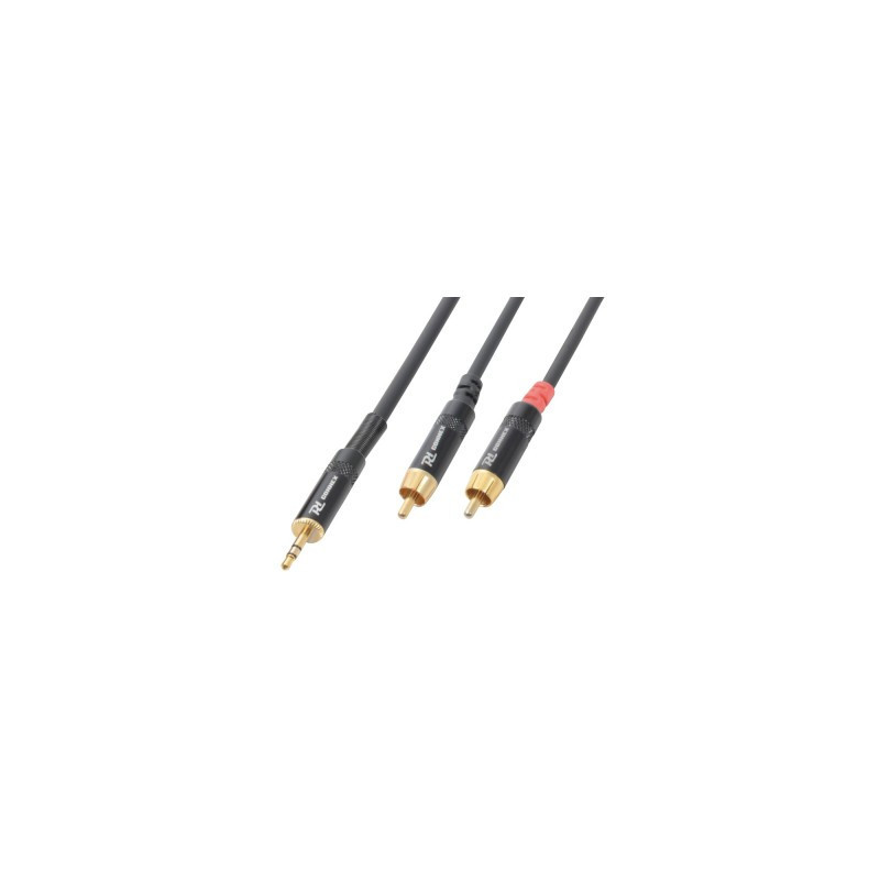 AG7036 Cable 3.5 Stereo Jack – 2 x RCA Male 3,0m | Disalvatoremusic...