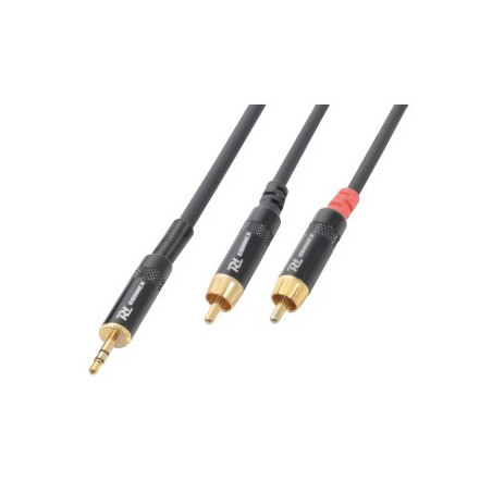 AG7036 Cable 3.5 Stereo Jack – 2 x RCA Male 3,0m | Disalvatoremusic...