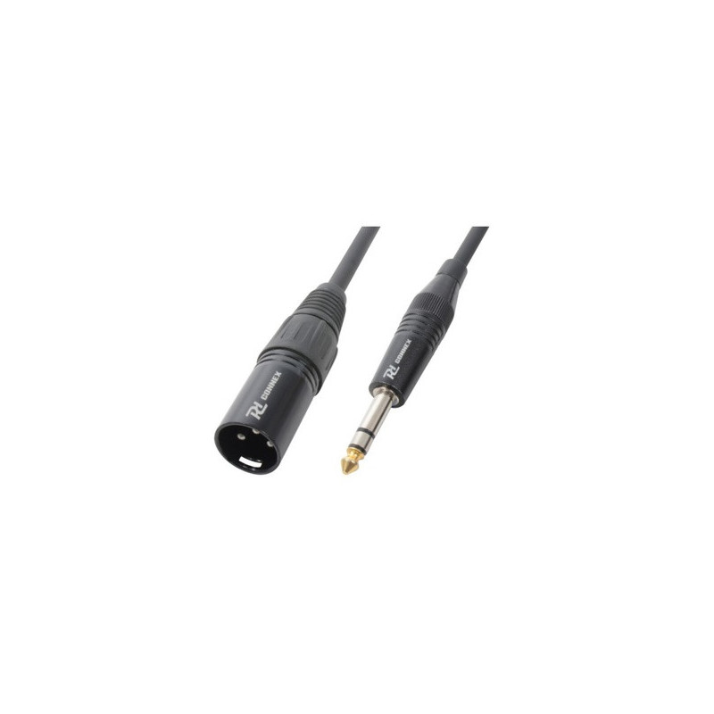 AG7078 Cable XLR Male – 6.3 Stereo Jack 3,0m | Disalvatoremusicstor...