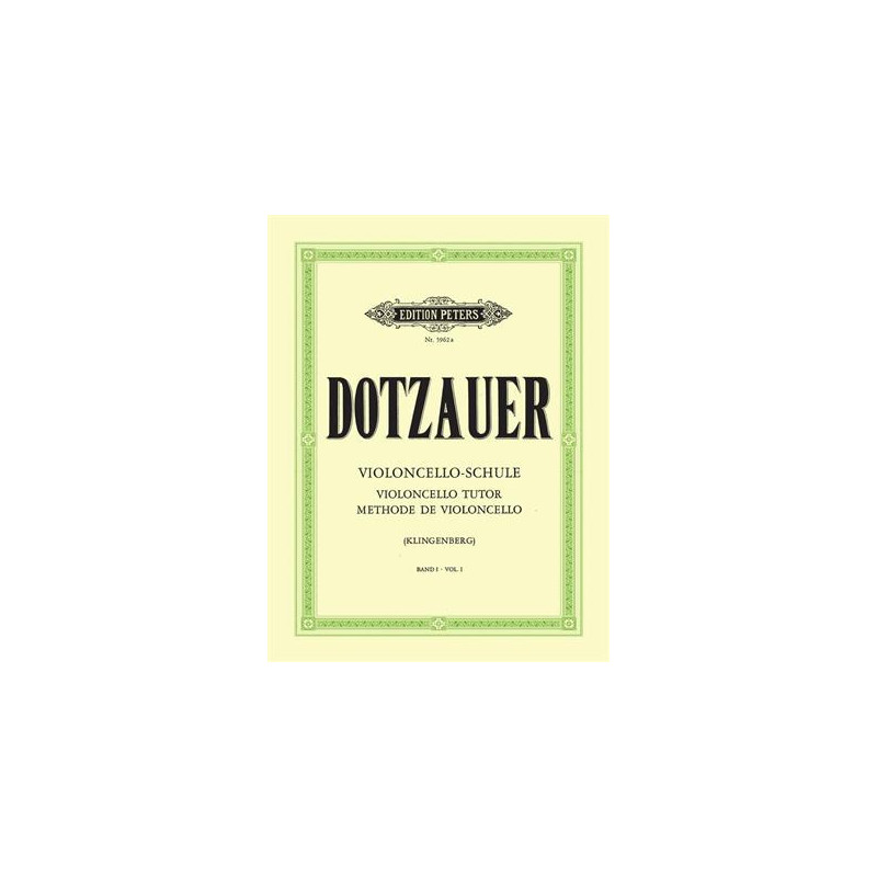 Violoncelloschule 1 Di Friedrich Dotzauer | Disalvatoremusicstore.it