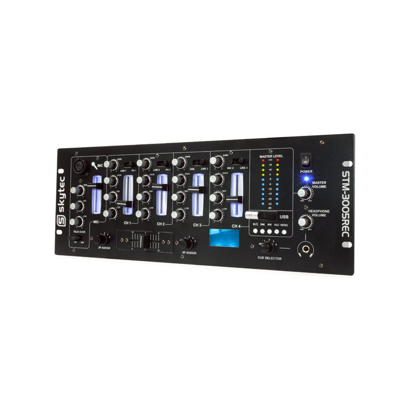 STM-3005REC Mixer 4 CANALI EQ USB/MP3 Record | Disalvatoremusicstor...