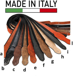 TRACOLLA PER CHITARRA E BASSO IN PELLE IMBOTTITA col E | Disalvator...