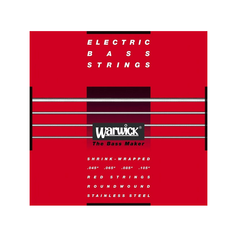 WARWICK 42210 ML 4 040/100” Medium Light RED STRINGS MUTA PER BASSO...
