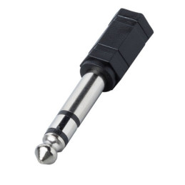 AD190 Adattatore stereo jack 6,3mm. M a presa jack diam. 3,5 mm. F ...