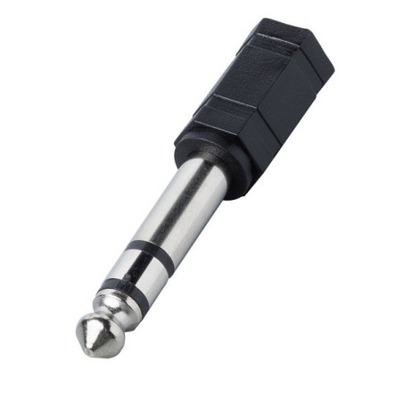 AD190 Adattatore stereo jack 6,3mm. M a presa jack diam. 3,5 mm. F ...