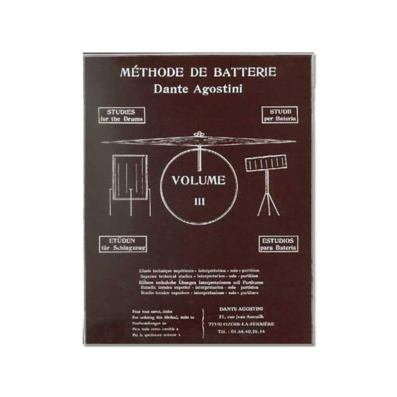 DAnte AGostini Méthode de Batterie - Volume 3 | Disalvatoremusicsto...
