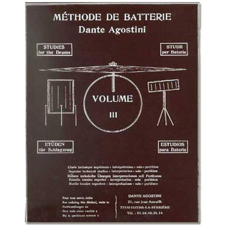 DAnte AGostini Méthode de Batterie - Volume 3 | Disalvatoremusicsto...