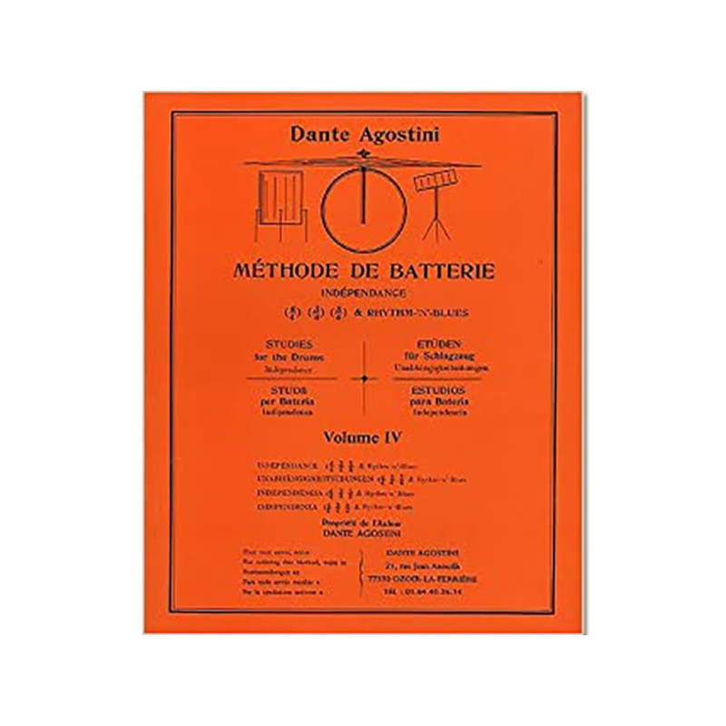 Dante Agostini Méthode de Batterie - Volume 4 | Disalvatoremusicsto...