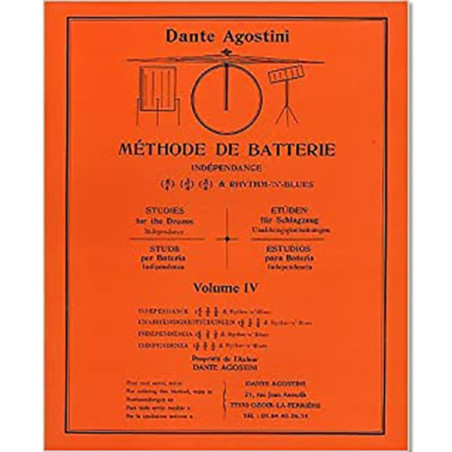 Dante Agostini Méthode de Batterie - Volume 4 | Disalvatoremusicsto...