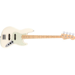 American Pro Jazz Bass Maple Neck Olympic White | Disalvatoremusics...