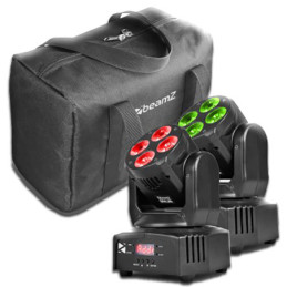MHL36 - Set 2xWash 4x10W 4in1 incl DMX cable incl bag | Disalvatore...