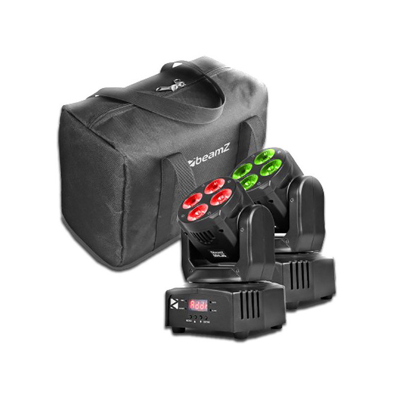 MHL36 - Set 2xWash 4x10W 4in1 incl DMX cable incl bag | Disalvatore...