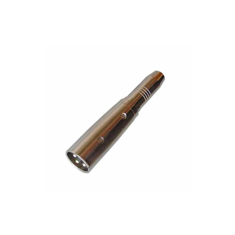 Adattatore da spina cannon a presa jack diam. 6,3 mm. bilanciato.