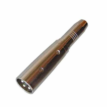 Adattatore da spina cannon a presa jack diam. 6,3 mm. bilanciato.