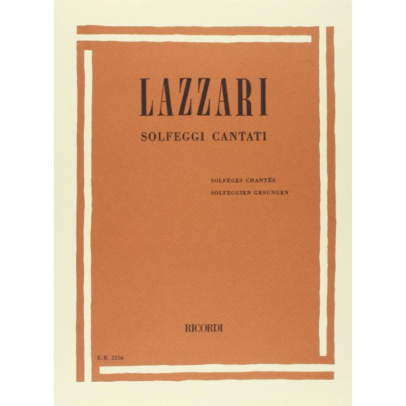 Solfeggi Cantati. A. Lazzari. | Disalvatoremusicstore.it
