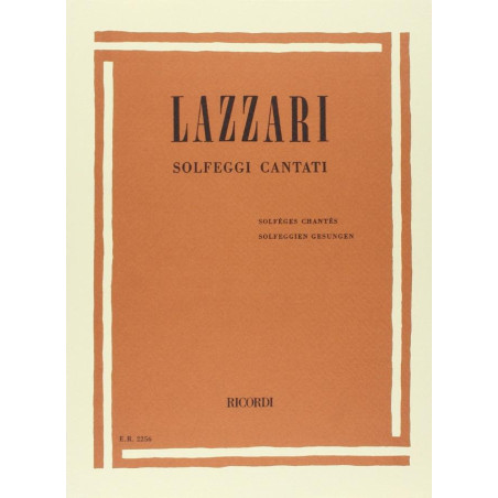 Solfeggi Cantati. A. Lazzari. | Disalvatoremusicstore.it